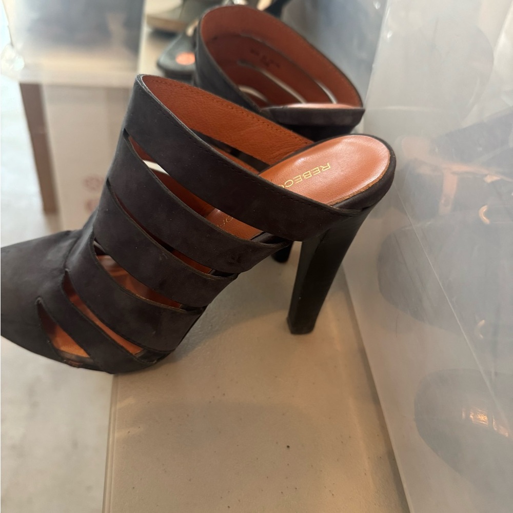 Rebecca Minkoff Black Strappy Heels